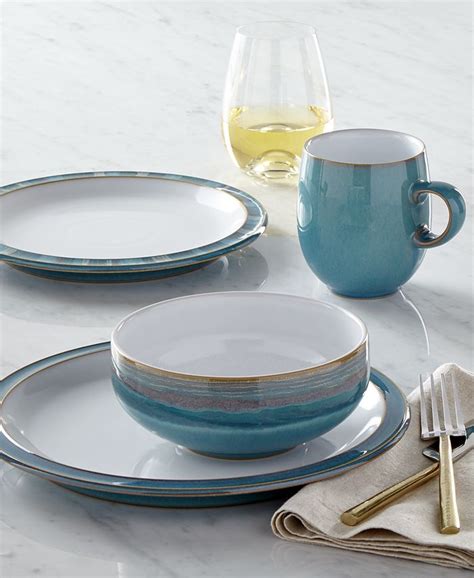 denby azure tableware.